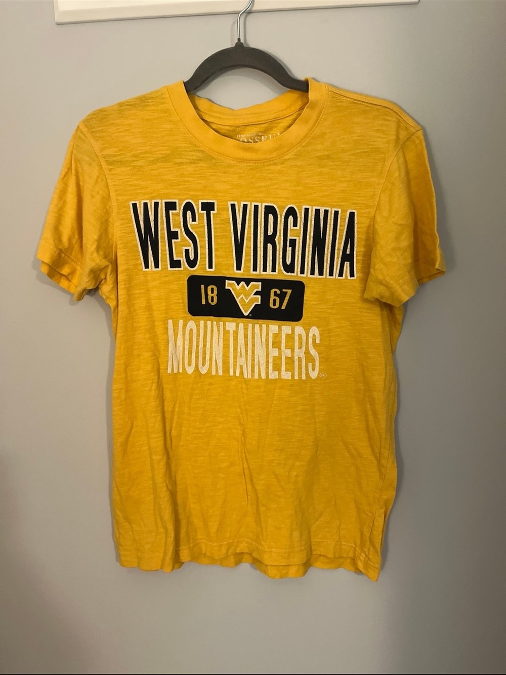 West Virginia Mountaineers Gold Short Sleeve Tee